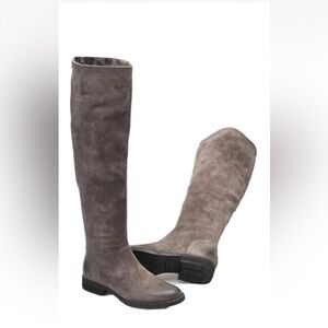 Born Women Borman Over the knee gray leather suede Boots Size 7.5 NWT